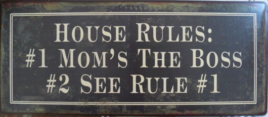 Szyld metalowy House Rules MIA home