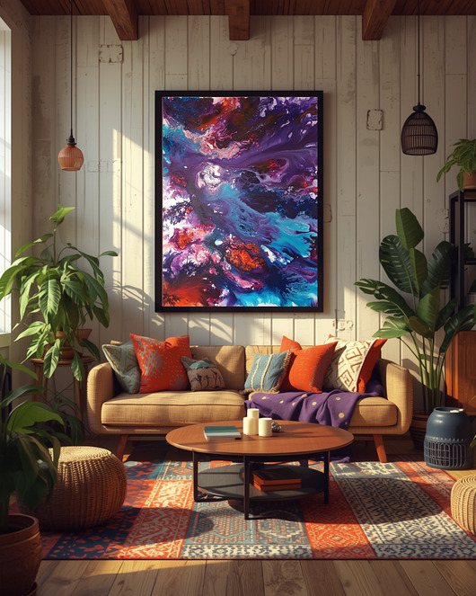 obrazy Duży obraz abstrakcyjny 100x120 cm