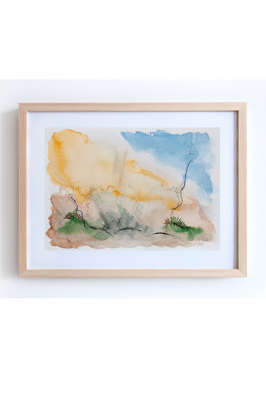 obrazy ORYGINAŁ - PEJZAŻ NO.5 - 15 cm x 21 cm