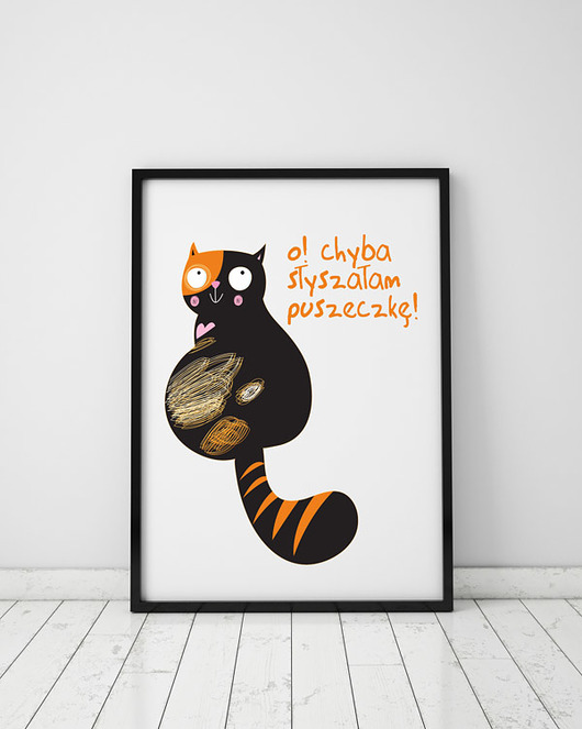 plakat. o! chyba słyszałam puszeczkę... Love Life and Forest