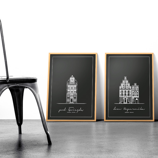Zestaw 2 plakatów - Plakat Polska - Toruń Peszkowski Graphic