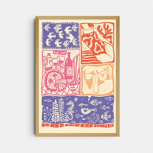 plakaty Plakat "Morskie klimaty", kolorystyka 1