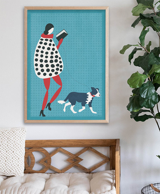 plakaty Plakat - Zaczytany spacer - 50x70 cm