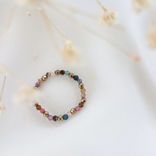pierścionek z turmalinem LEI handmade 