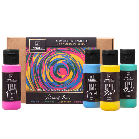 dodatki - różne Farby akrylowe do szablonów  - Vibrant Fun