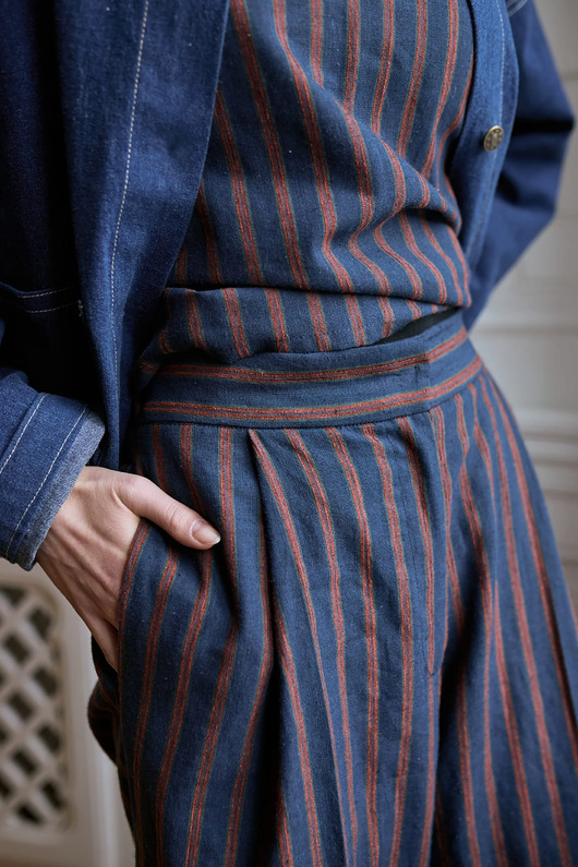 spodnie materiałowe damskie Tessa Spodnie Vintage