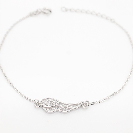 Srebrna bransoletka ze skrzydłem pr. 925 VENA Jewellery