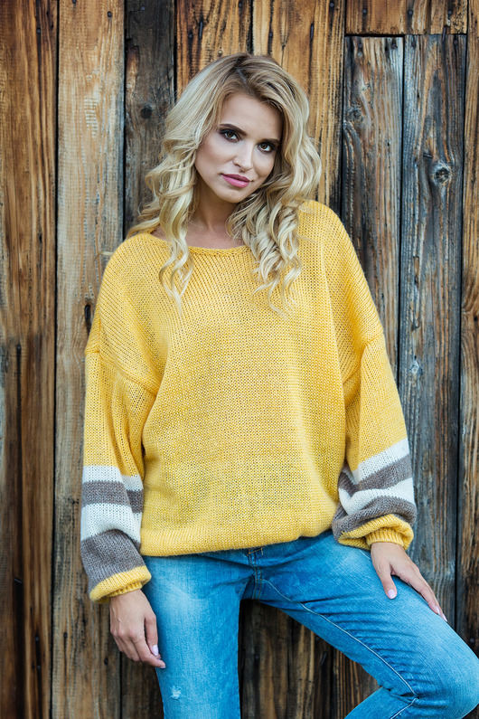 Sweter oversize F578 FOBYA