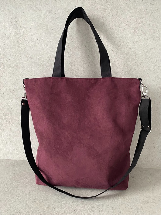 torby na ramię Torba na ramię XXL - oberżyna, czarny