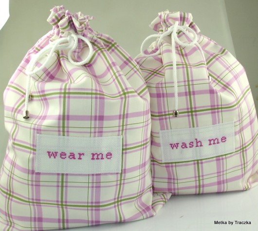 DE LUXE - Pink Check metka by traczka