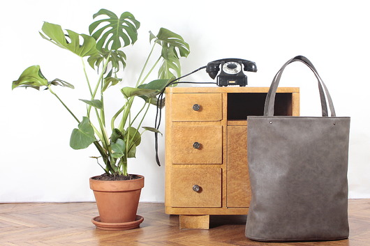 torby XXL Mega shopper torba brązowa na zamek