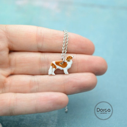 Kooikerhondje mini zawieszka ceramiczna Dorca