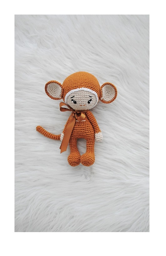 lalki Tola  - musztardowa małpka