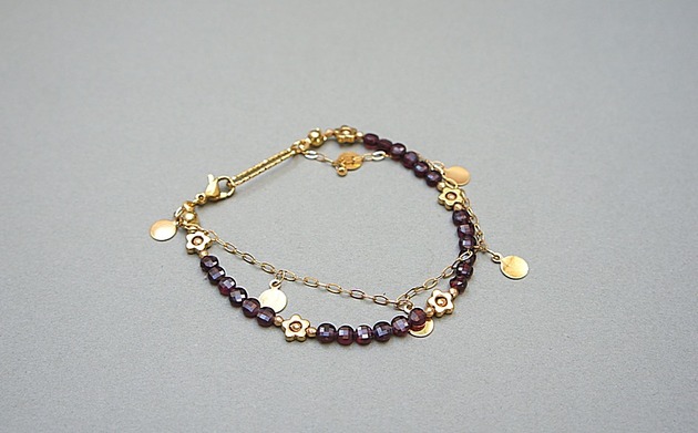 bransoletki z kamieni naturalnych Granaty vol. 19 - bransoletia /Szlachetna kolekcja/