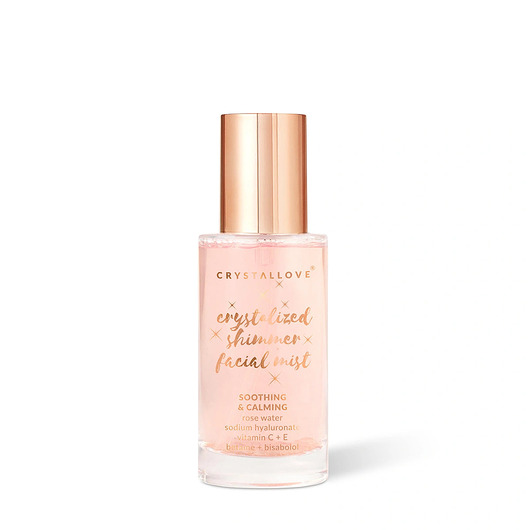 do twarzy - inne CRYSTALLOVE Rose Quartz Shimmer Facial Mist - mgiełka do twarzy z kwarcem róż