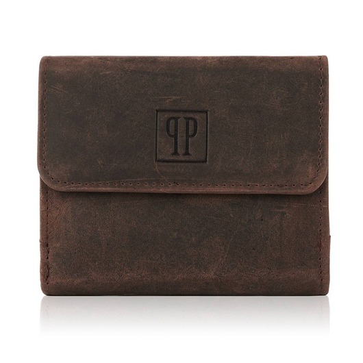 portfele damskie PORTFEL DAMSKI SKÓRZANY VINTAGE RETRO T-11-BR