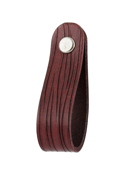 gałki do mebli Skórzany uchwyt meblowy COLORISO MAHOGANY WOOD L