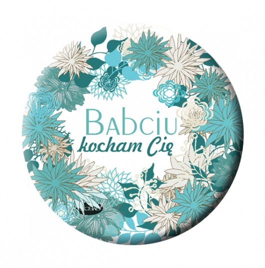 Babciu kocham Cię, magnes 5.6cm Sowia Aleja