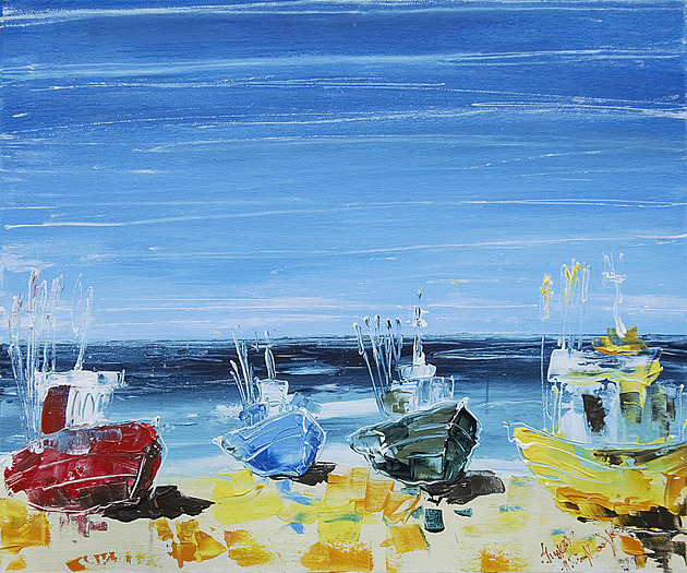 "Chłopy. Przystań'(Giclee) 4mara Marina Czajkowska