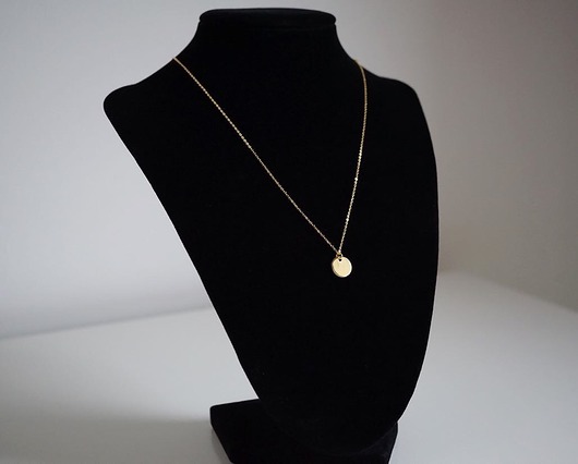 Pozłacany naszyjnik z kółkiem VENA Jewellery