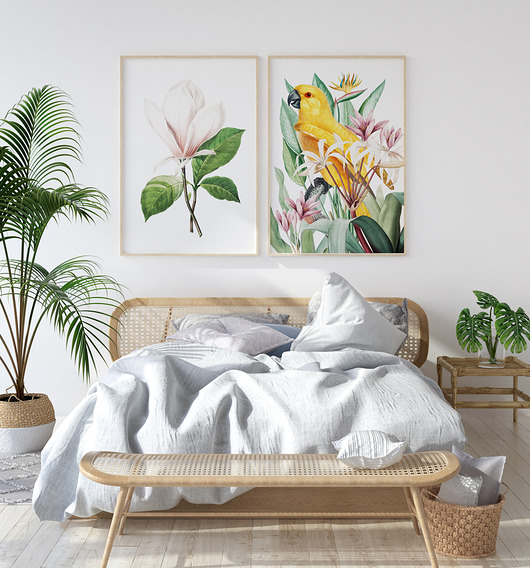 plakaty Magnolia i papuga - zestaw plakatów