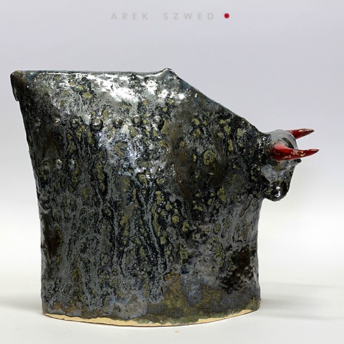 Byk. Ceramiczna Figurka Statyczna. Arek Szwed