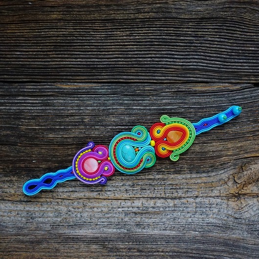 bransoletki soutache Bajkowa bransoletka soutache
