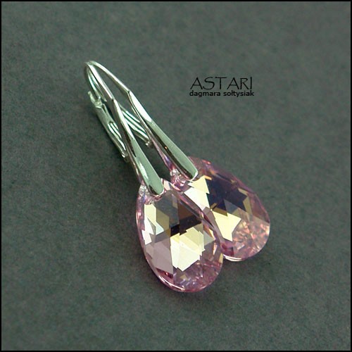 kryształ SWAROVSKI I SREBRO - ROSE AB Astari