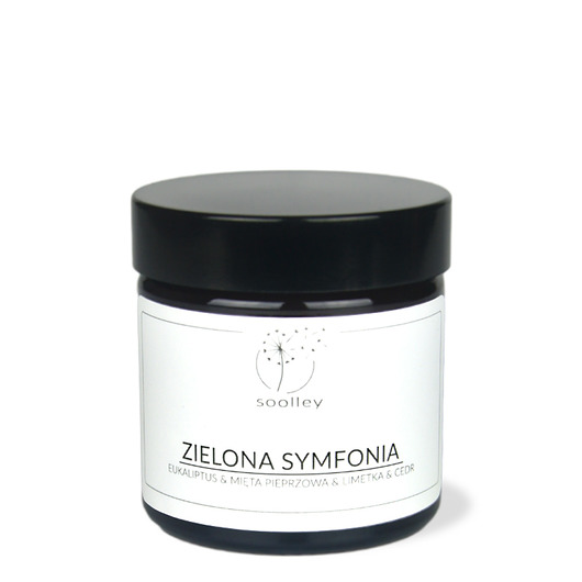 Świeca sojowa EUKALIPTUS + MIĘTA 60 ml soolley