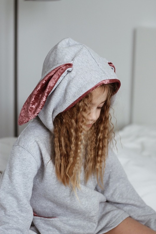 Bluza Królik z uszami jasny szary Lady Stump