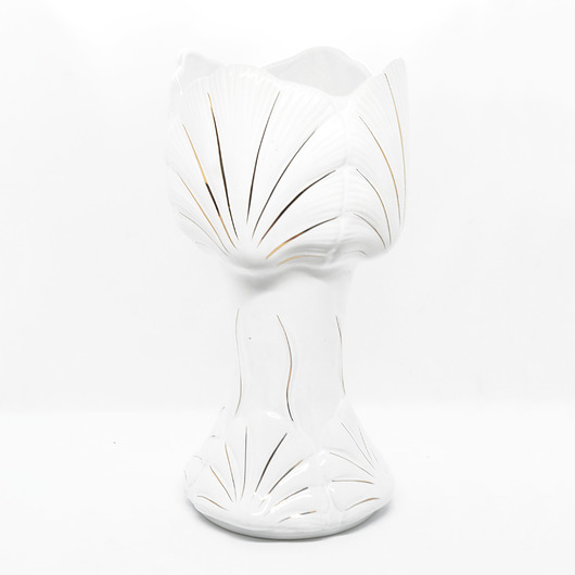 wazony Duży, porcelanowy wazon lub donica, Bogucice, Polska lata 70.