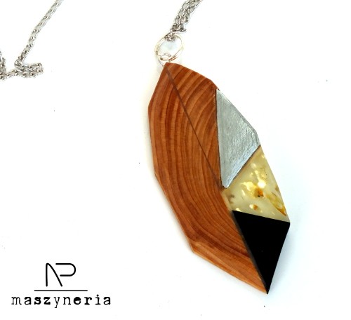 Wood&Amber Naszyjnik Maszyneria