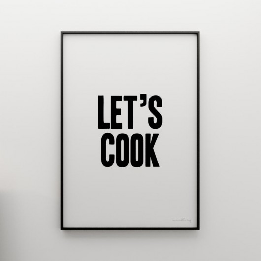 LET'S COOK ! ... - grafika 70x50 MINIMALLIVING
