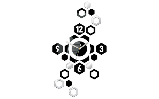 Zegar ścienny Hexagon 64cm ModernClock