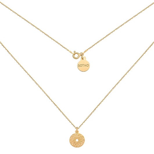 złote naszyjniki Złoty naszyjnik z medalionem