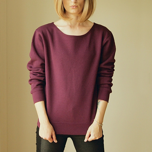 Gruby Oversize Bordo Max Z ONE MUG A DAY
