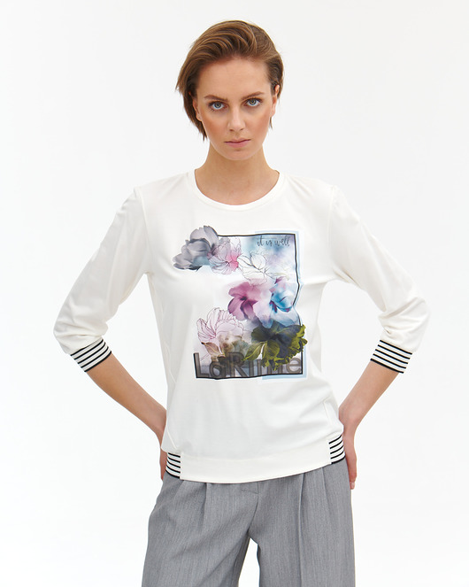 bluza bez kaptura damska Bluza ze ściągaczami