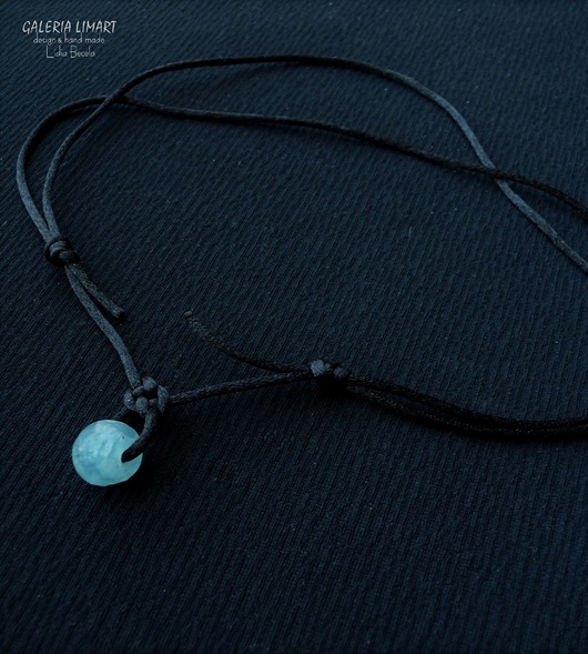 biżuteria męska Talizman amulet ze szkła Krobo Dla niego? Dla niej? niezwykły prezent