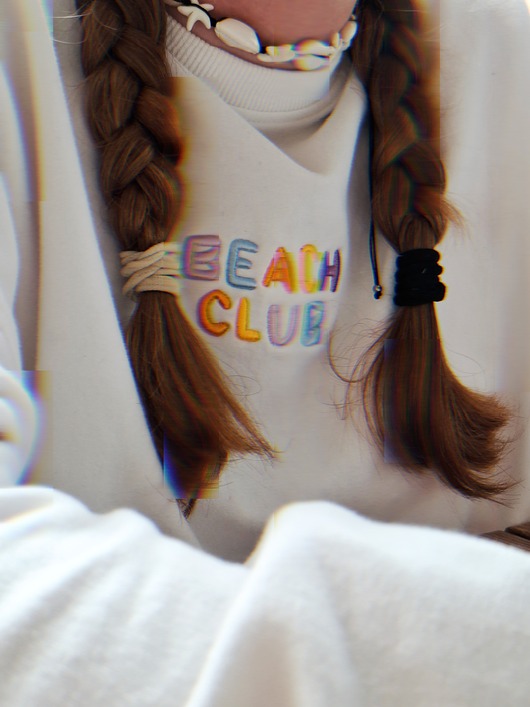 bluza bez kaptura damska Bluza Beach Club