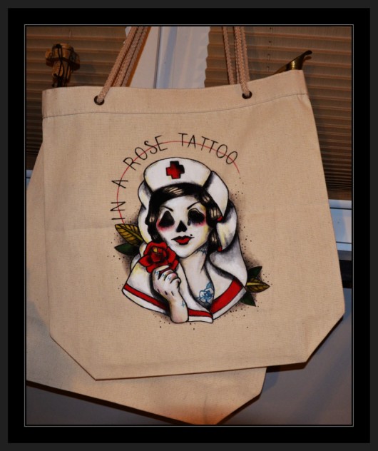 Traditional tattoo bag,eco,zakupy xxl MadMoiselle Hooch