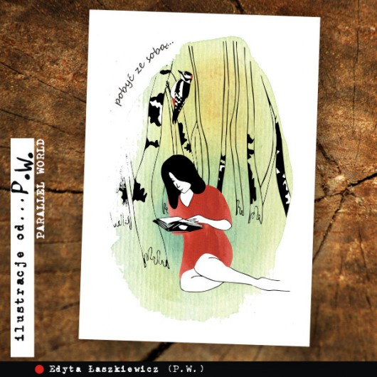Pobyć ze sobą... - ilustracja A4 Parallel World