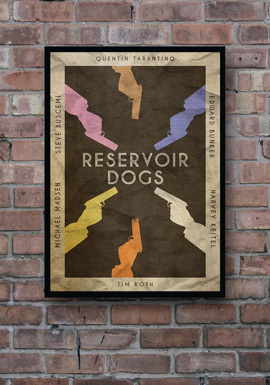 Reservoir Dogs - plakat A4 minimalmill
