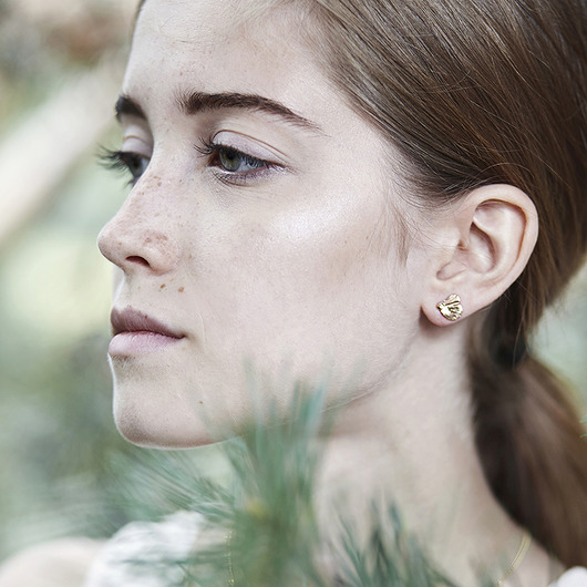 złote listki miłorzębu- Camille KOS jewellery