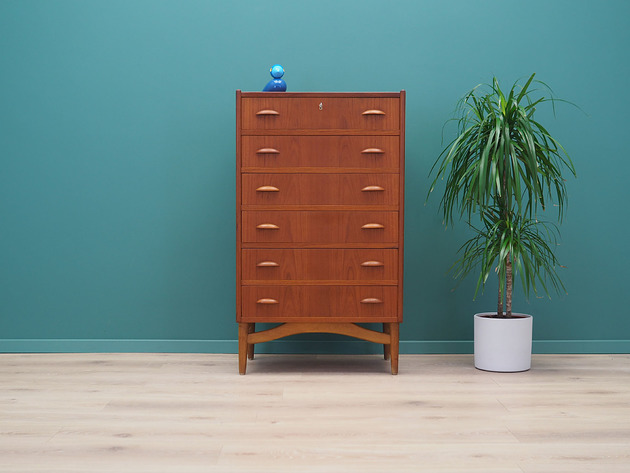 komody i szafki Komoda tekowa, duński design, lata 70, produkcja: Dania