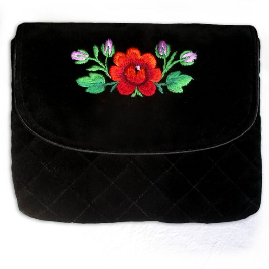 Chanel Quilted Handbag + (art embroidery) na ludowo