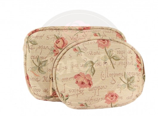 Zestaw kosmetyczek(2szt.)-Ton Sac 'Rosette' Ton Sac