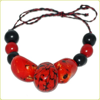 n105 - Naszyjnik Wilmy z orzechów tagua Galeria Macondo