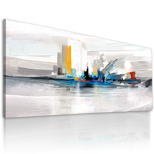 obrazy OBRAZ NA PŁÓTNIE - 147x60cm - ABSTRAKCJA HORYZONT