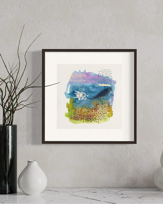 grafiki i ilustracje Mierzeja Obraz Bałtycki - wydruk Giclee