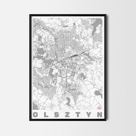 plakaty Plakat Olsztyn - CityArtPosters